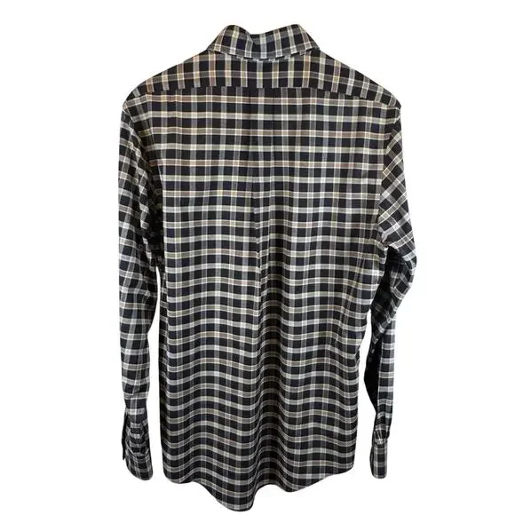 Brooks Brothers Men’s M Button Down Shirt Non Iron Cotton Blue Embroidered 1818 - Picture 4 of 10